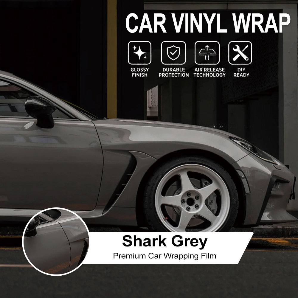 Premium Shark Grey Car Vinyl W – Air Bubble Remover Bewertung und Preis