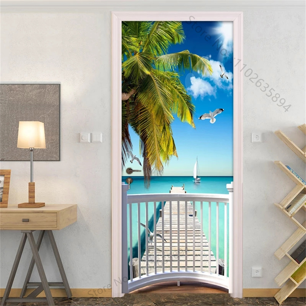 Natural Scenery Beach Waterfal – Full Cover Adhesive Bewertung und Preis