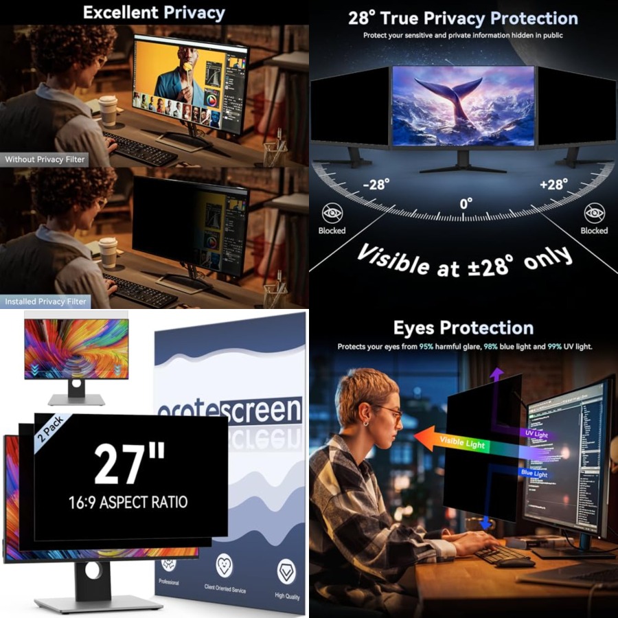 [2 Pack] Computer Privacy Scre – Privacy Filter 2Pack Bewertung und Preis